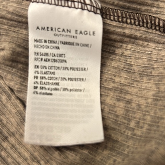 AE Ruched Knit Button-Front Mini Dress - Picture 5 of 5